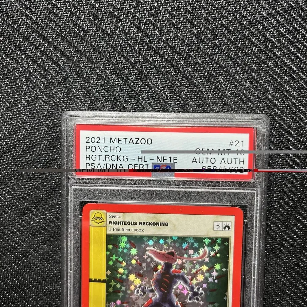 Metazoo Righteous Reckoning PSA 10 Gem Mint Nightfall Holo Poncho Signed Auto